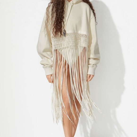 H&M STUDIO Macramé-detail Hoodie - Picture 3 of 7